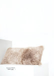 Rectangular Shorn Taupe Icelandic Sheepskin Pillow Cover