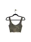 SHEIN Regular fit Crop top in Brown  -  XS