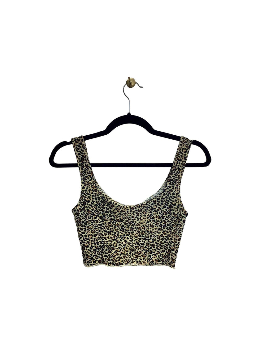 SHEIN Regular fit Crop top in Brown  -  XS