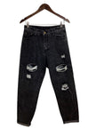 SHEIN Regular fit Straight-legged Jeans in Black - M
