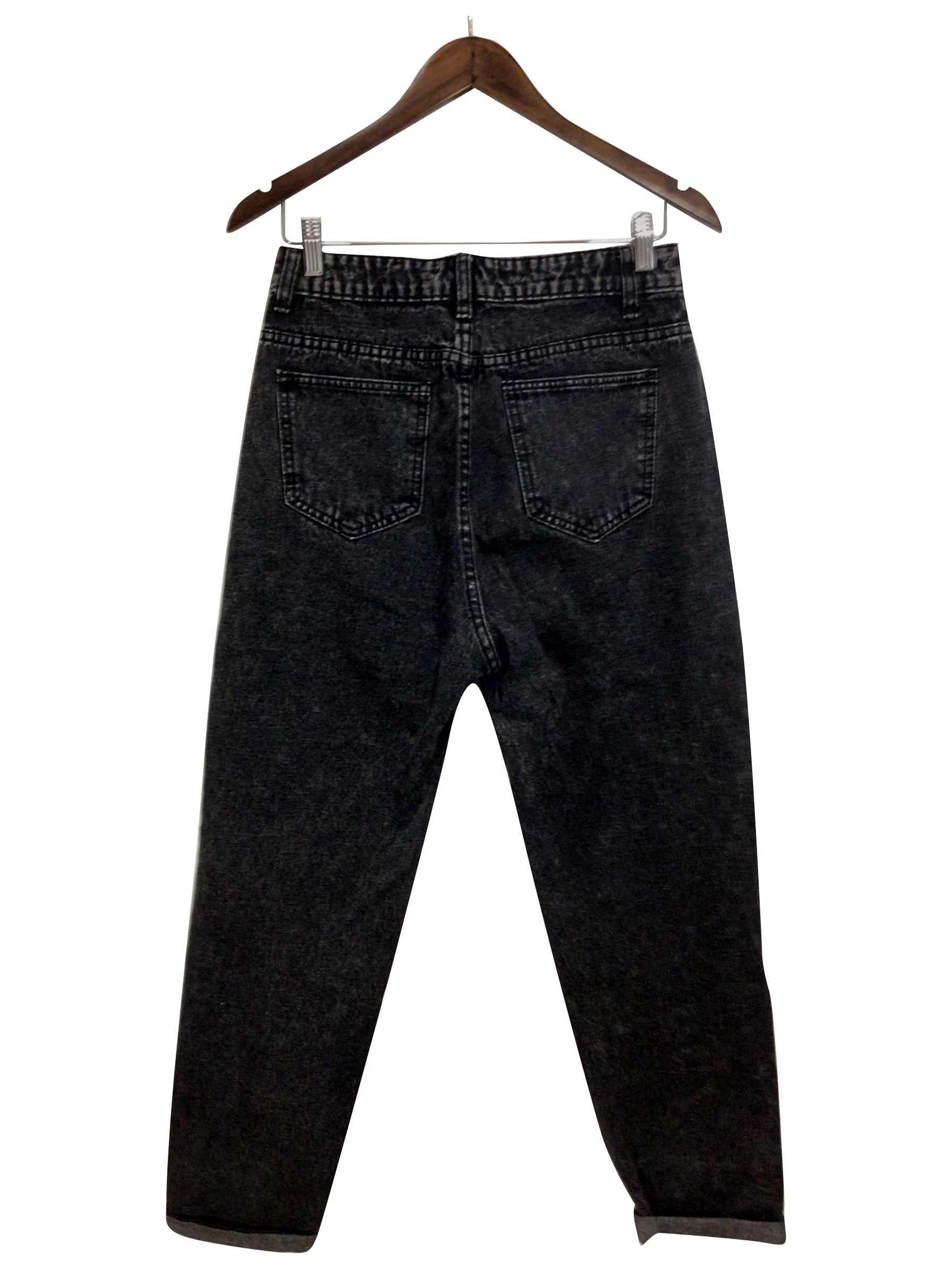 SHEIN Regular fit Straight-legged Jeans in Black - M
