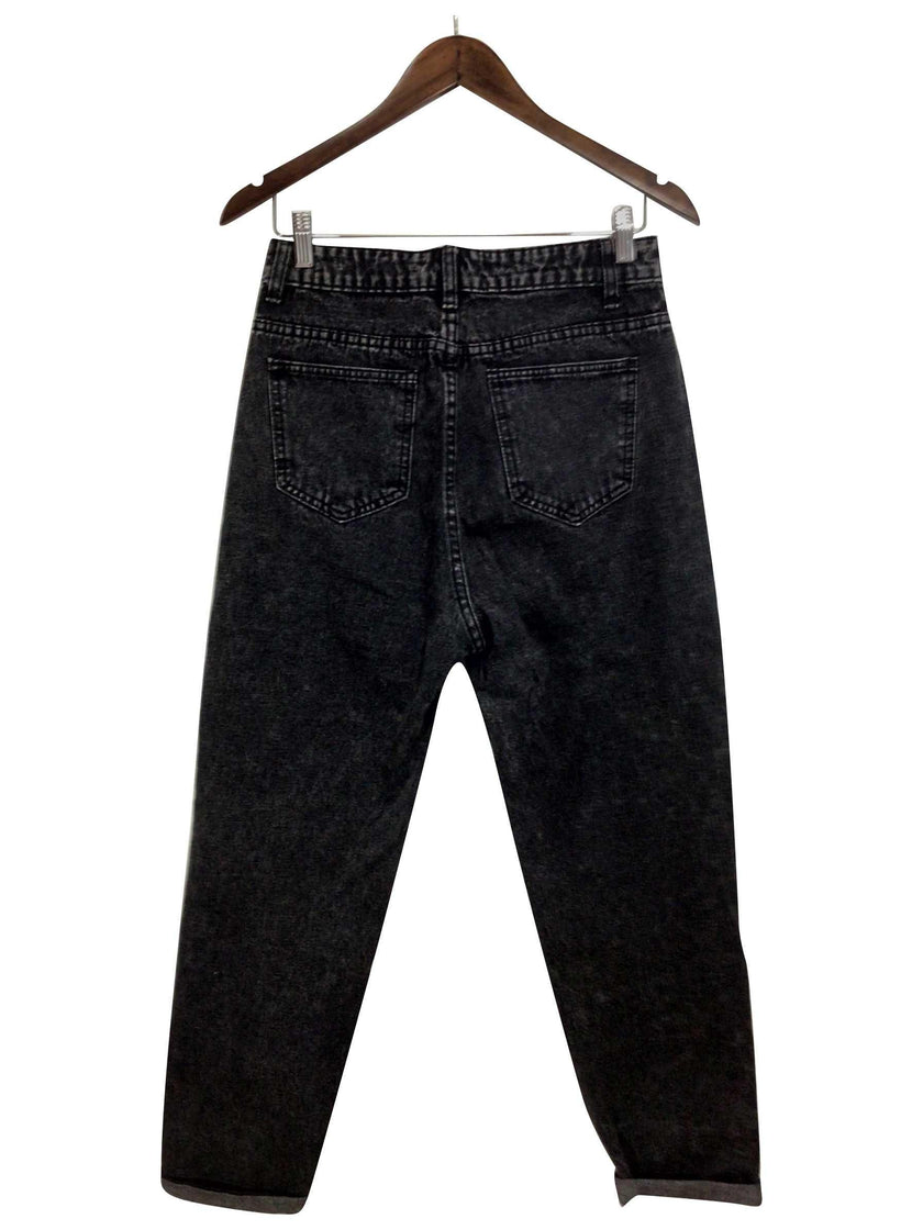 SHEIN Regular fit Straight-legged Jeans in Black - M