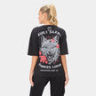 SHEWOLF_09 OVERSIZED TEE — WAR BLACK