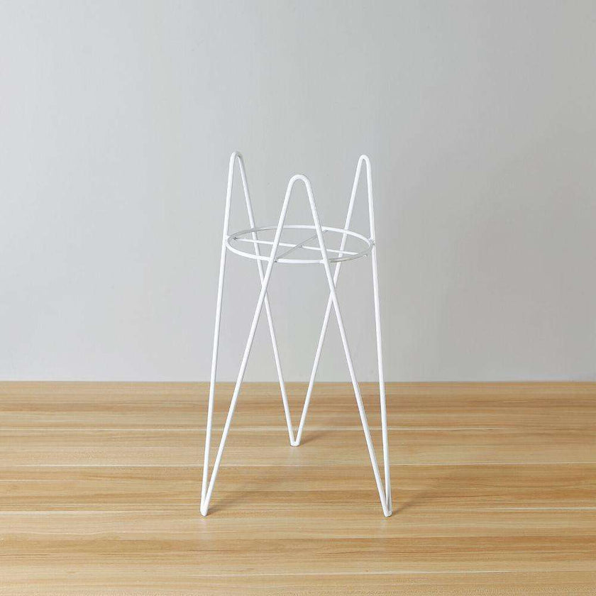 Shira White Planter With Hairpin Legs (61Cm)