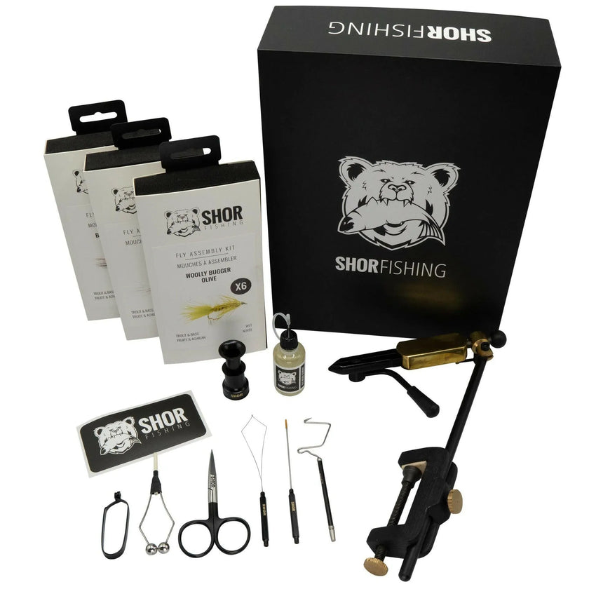 🍁SHOR - GOLD TROUT FLY TYING KIT