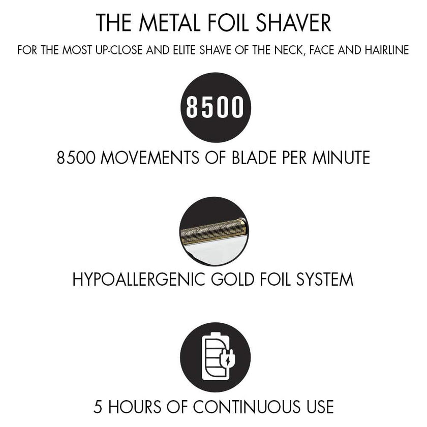 CONAIR SHV10BSC The Barber Shop Pro Series Metal Foil Shaver