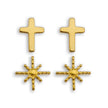 Ensemble de 2 paires de boucles d'oreilles à tige SIENNA
