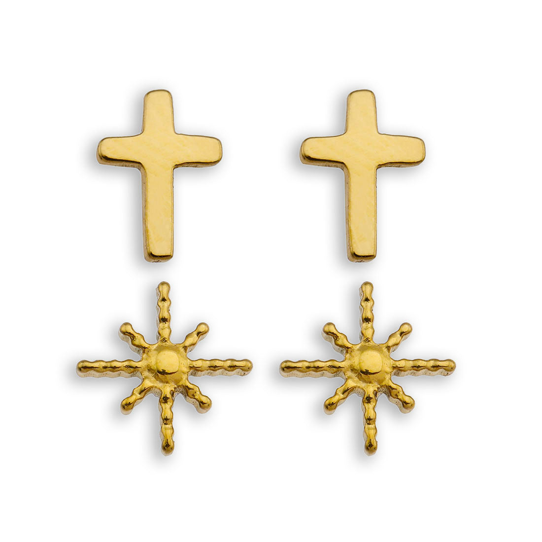 Ensemble de 2 paires de boucles d'oreilles à tige SIENNA