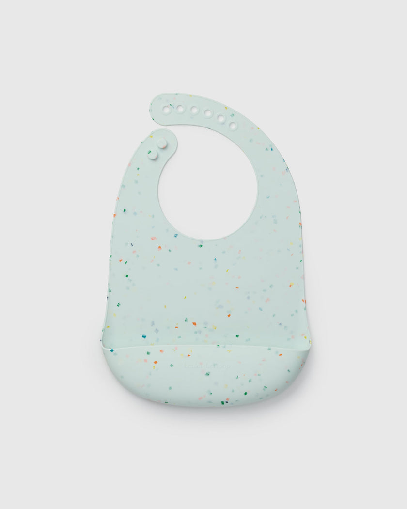 Silicone Bib - Confetti Mint