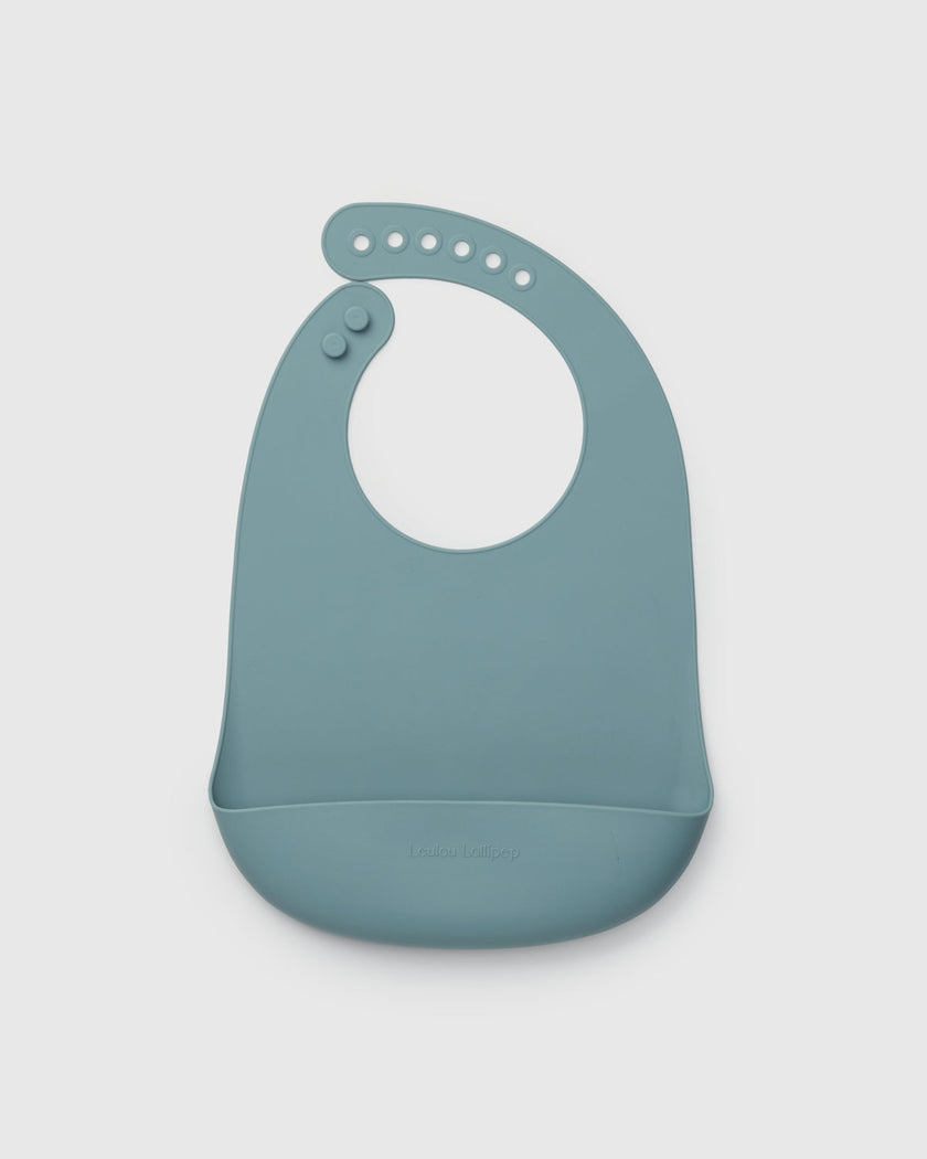 Silicone Bib - Slate