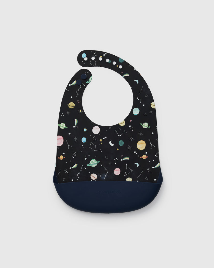 Silicone Bib Printed - Planets