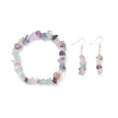 Bracelet & Earring - Elegant Gemstone Bracelet and Earring Set - Chips