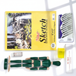 Basic Sketching Set with Willow Charcoal - with storage box