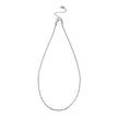 SKAGWAY: Minimalist Twisted Textures Chain Necklace in Silver (White Gold)