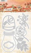 SL Cutting Die Jar Bouquet Autumn Bouquet 102x144x1mm 8 PC nr.694
