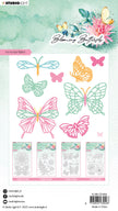 SL Cutting Die Fly Fly Butterfly Blooming Butterfly 96x138x1mm 13 PC nr.484
