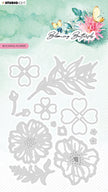 SL Cutting Die Blooming Flowers Blooming Butterfly 98x139x1mm 13 PC nr.485