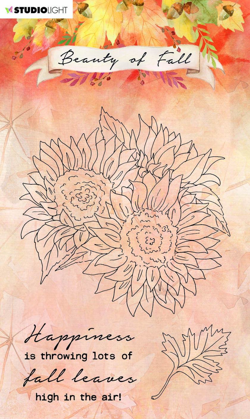 SL Clear Stamp Sunflowers Beauty Of Fall 105x148mm nr.63