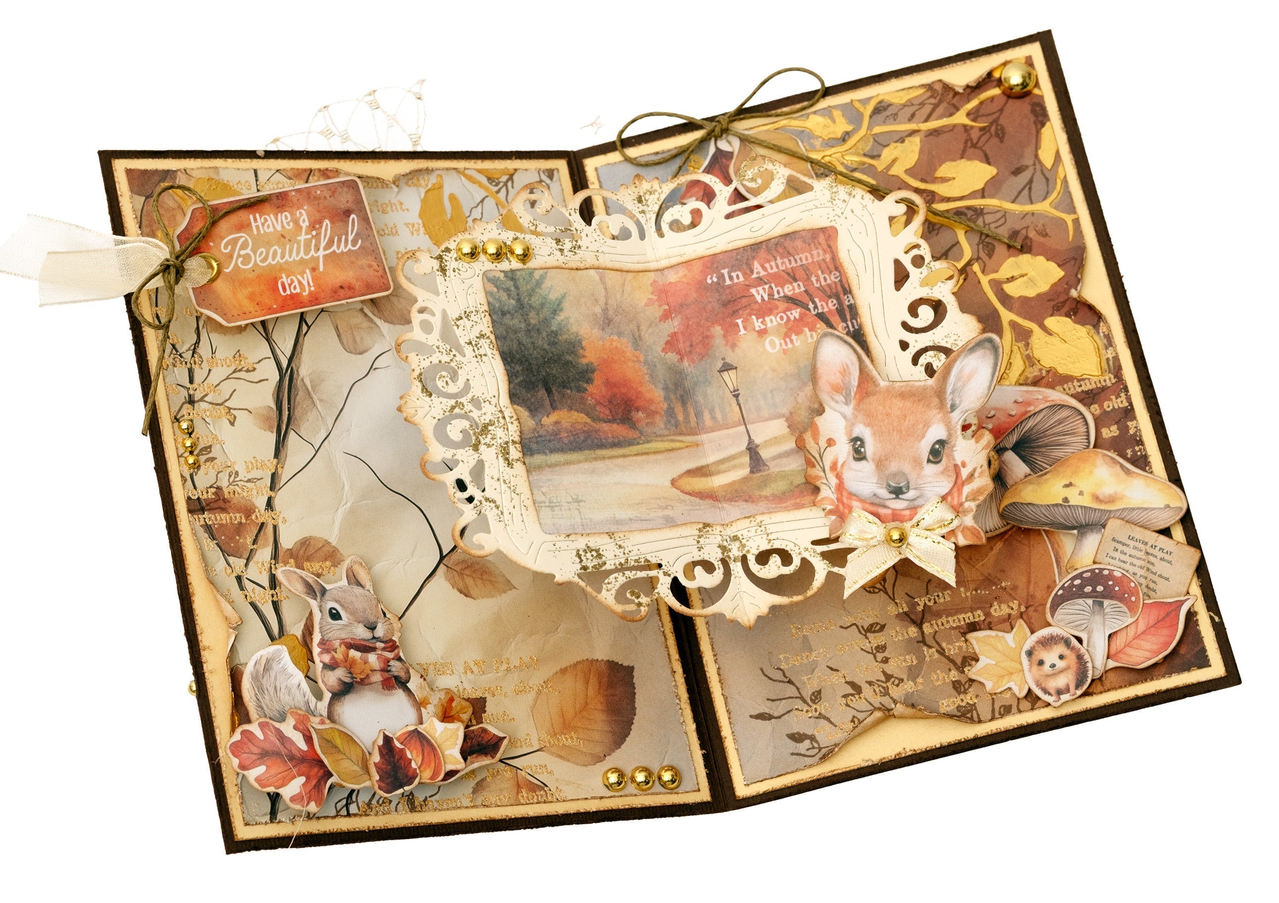 SL Paper Elements Leaves, Animals & Houses Charming Autumn 108 Pieces