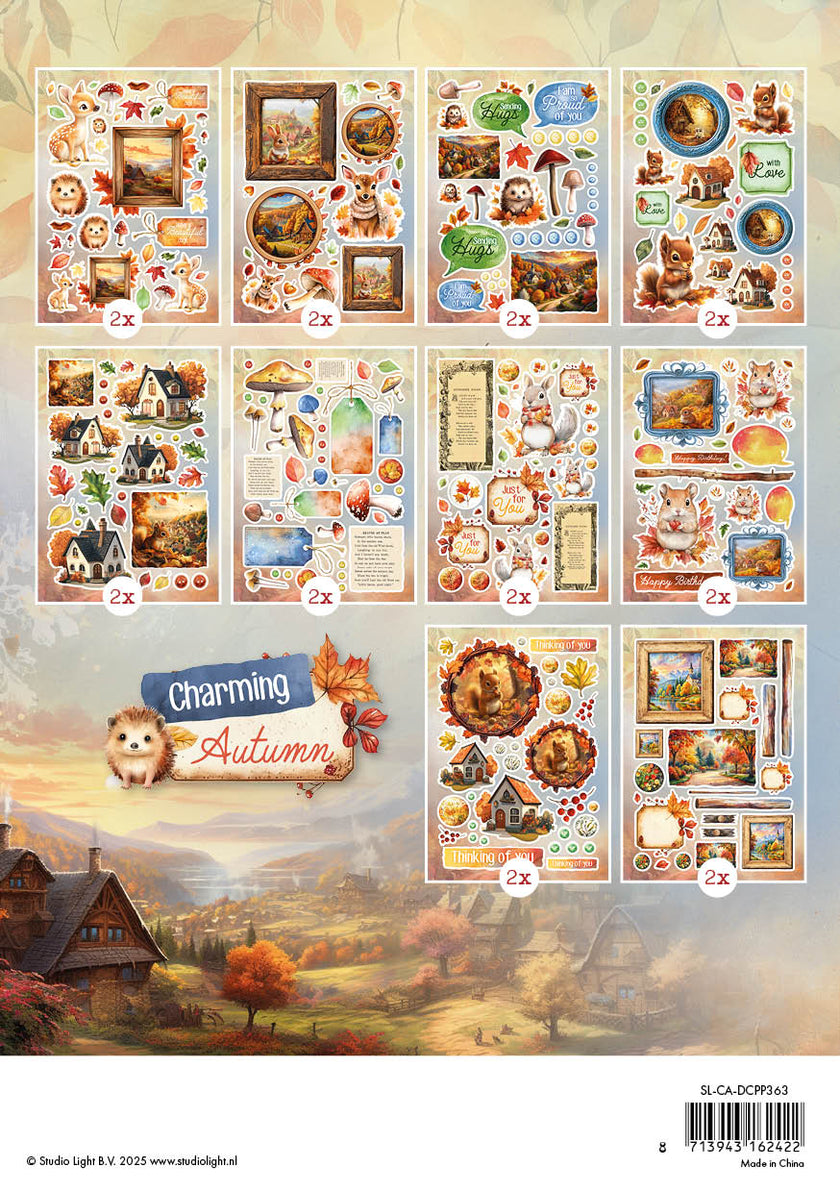 SL Die-Cut Paper Pad Paper Elements Charming Autumn 20 Sheets