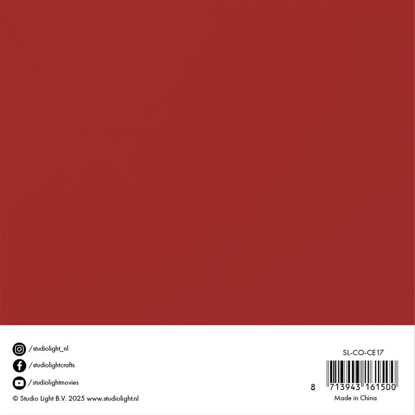 SL Cards & Envelopes Christmas Red Consumables 20 Pieces