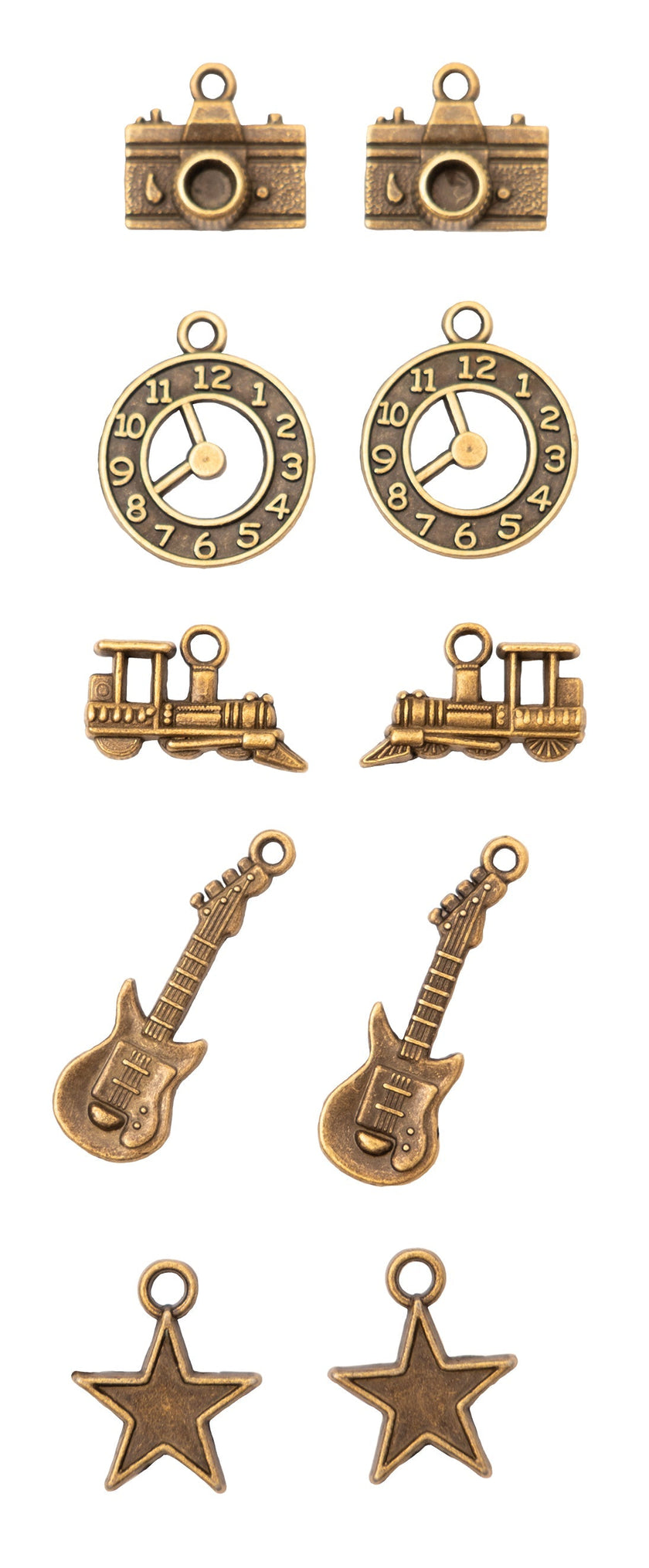 SL Metal Charms Vintage Consumables 10 PC