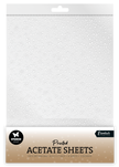 SL Acetate Sheet Snowflakes White Essentials 6 Sheets