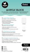 SL Acrylic Stamping Block For Clear And Cling Stamps With Grid Essentials