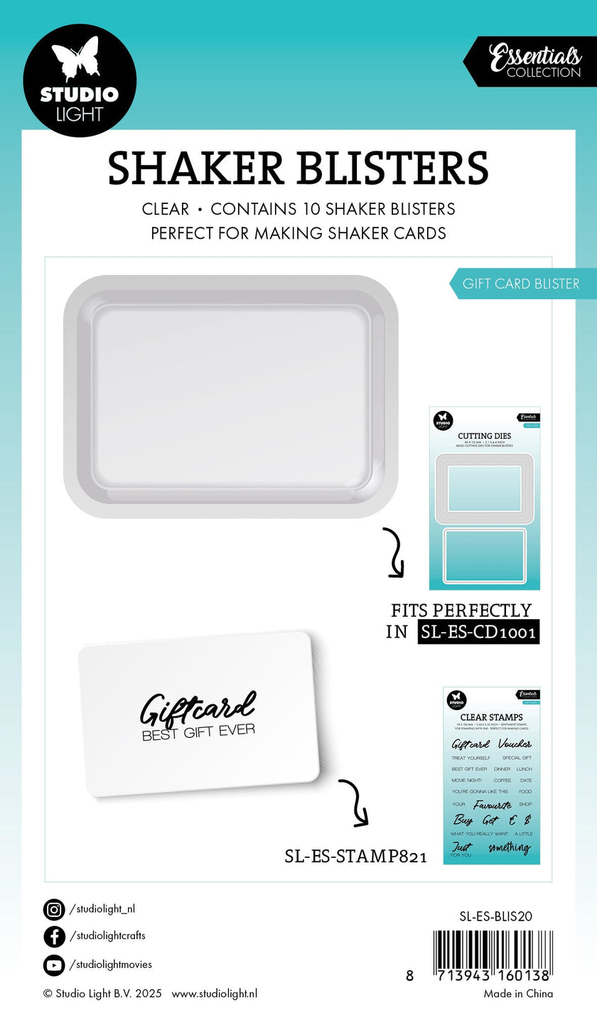 SL Shaker Blister Gift Card Blister Essentials 10 Pieces