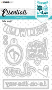 SL Cutting Die Hello World Essentials 105x148x1mm 1 PC nr.170