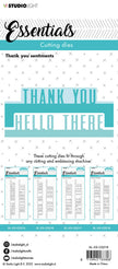 SL Cutting Die Thank You Sentiments Essentials 60x152x1mm 4 PC nr.218
