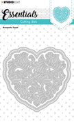 SL Cutting Die Romantic Heart Essentials 102x97x1mm 3 PC nr.220