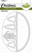 SL Cutting Dies Christmas Rocking Card Shape Essentials 202x142x1mm 3 PC nr.256