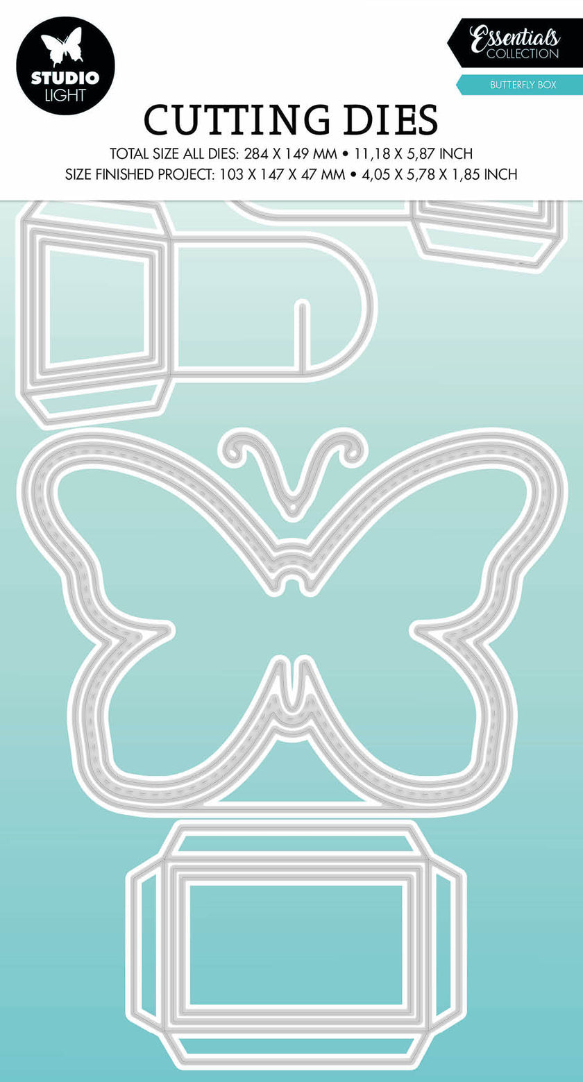 SL Cutting Die Butterfly Box Essentials 282x147x1mm 13 PC nr.499