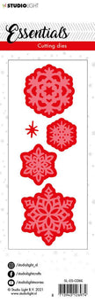 SL Cutting Die Christmas Small Snowflakes 2 Essentials 50x150mm nr.66