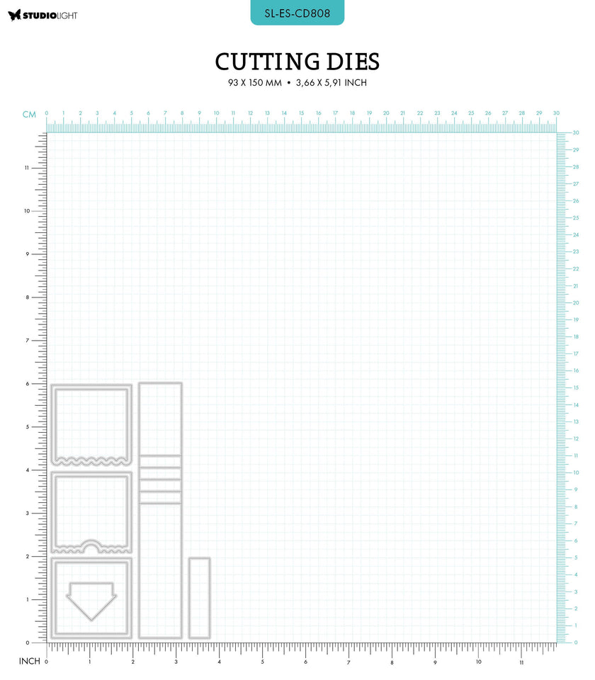 SL Cutting Dies Waterfall Effect Essentials 9 PC