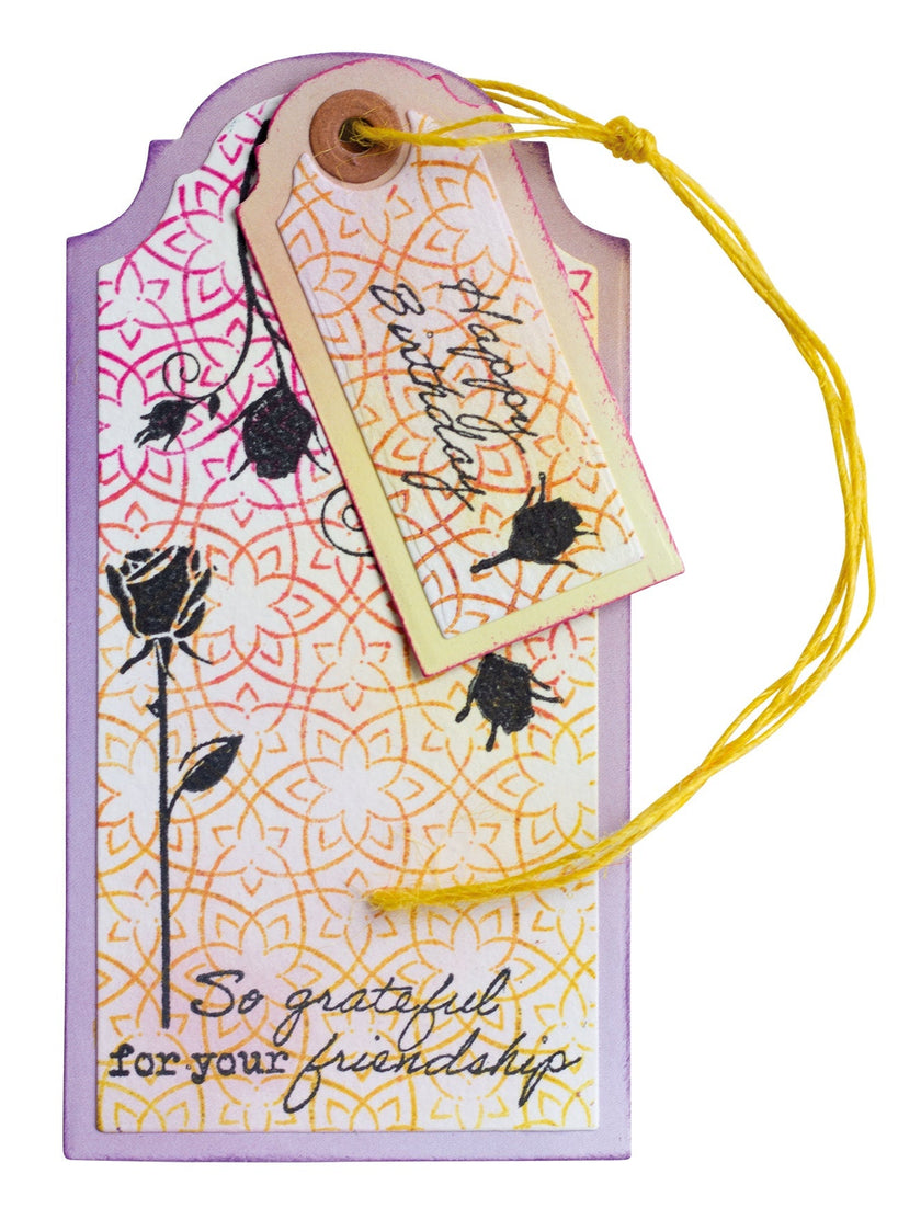 SL Clear Stamp Rose Swirl Essentials 4 PC