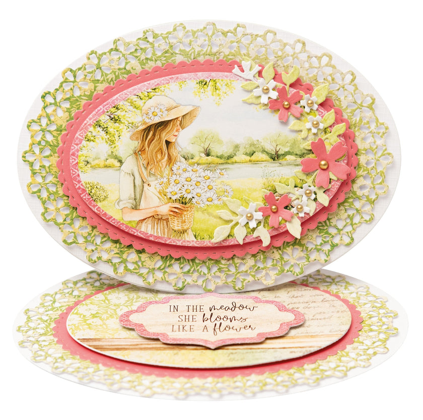 SL Cutting Die Floral Oval Essentials 10 PC