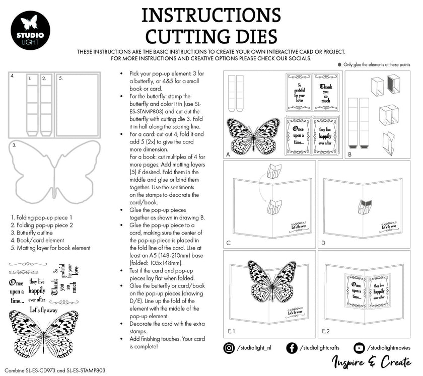 SL Cutting Die Pop-Up Essentials 5 Pieces