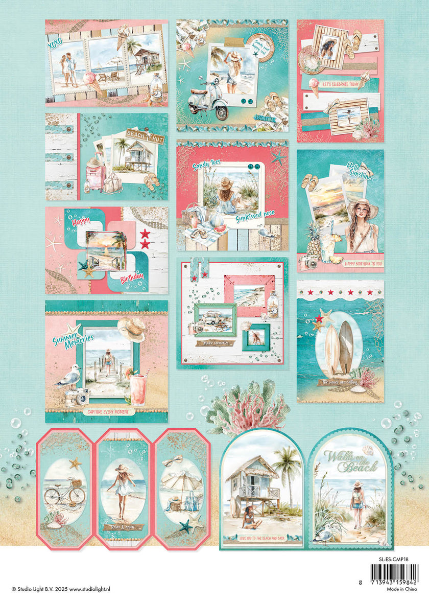 SL Card Making Pad Summer Celebration Essentials 14 Sheets