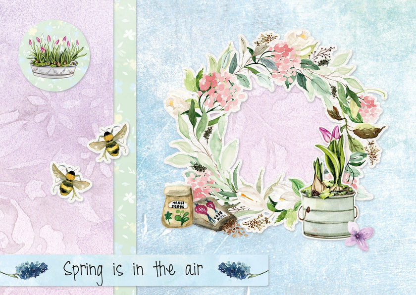 SL Die-Cut Paper Pad Garden Season Essentials 294x210x9mm 32 SH nr.143