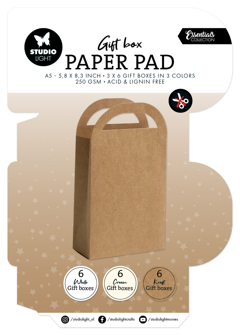 SL Giftbox Paper Pad Giftbag Essentials 18 Sheets