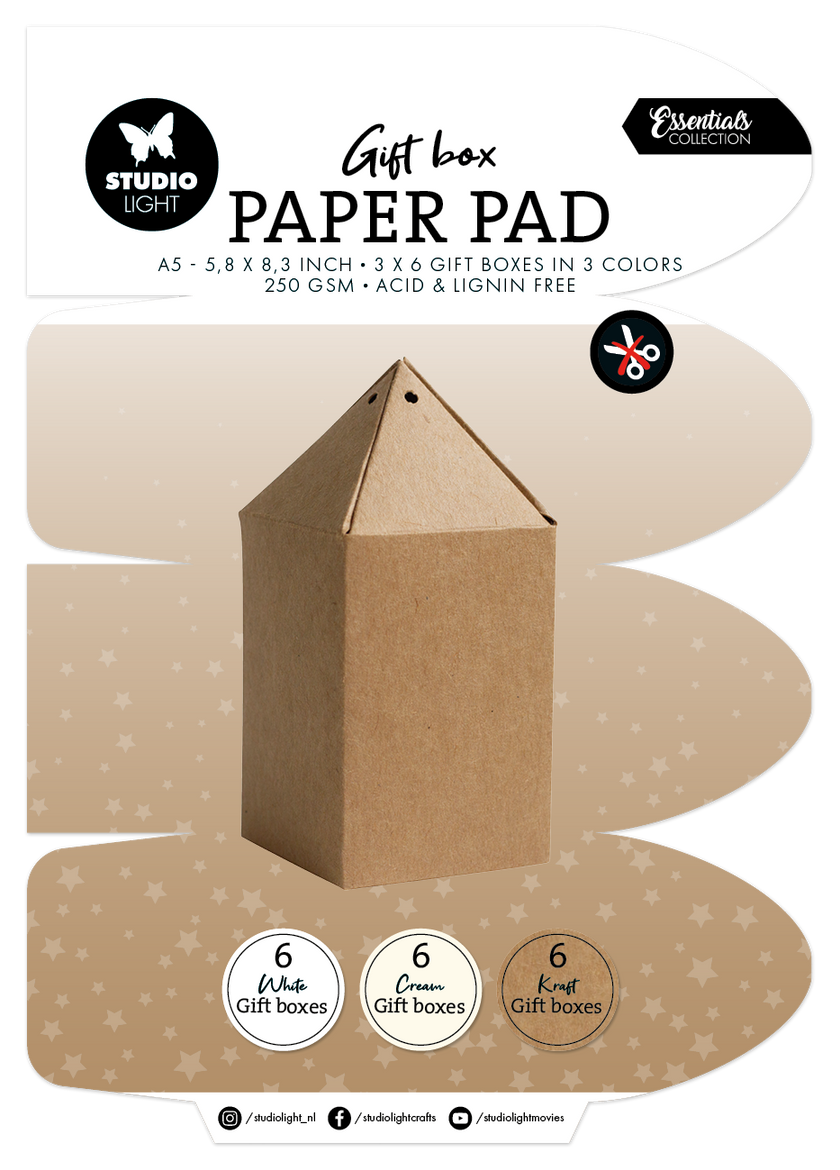 SL Giftbox Paper Pad Giftbox Essentials 18 Sheets