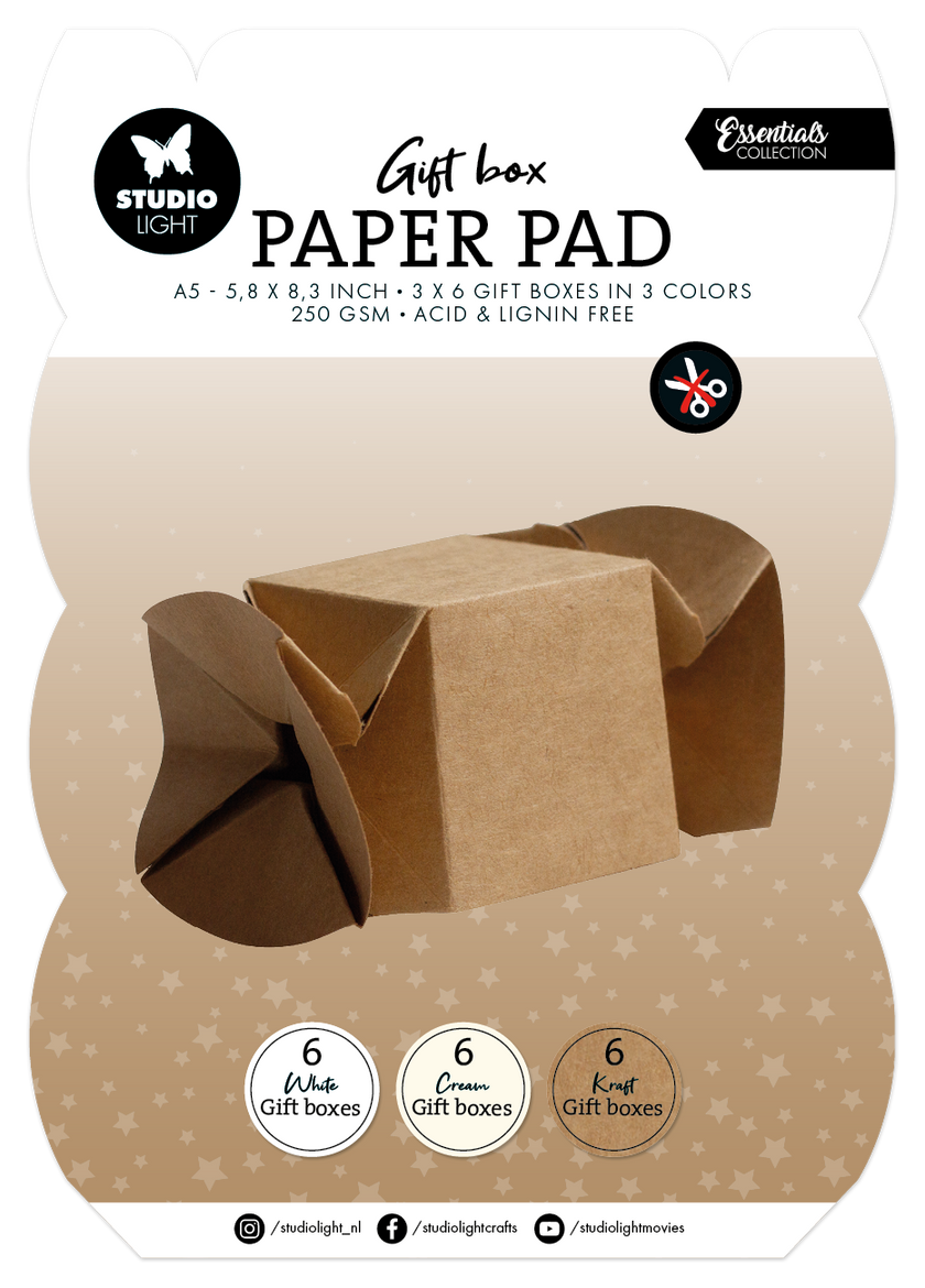 SL Giftbox Paper Pad Candybox Essentials 18 Sheets