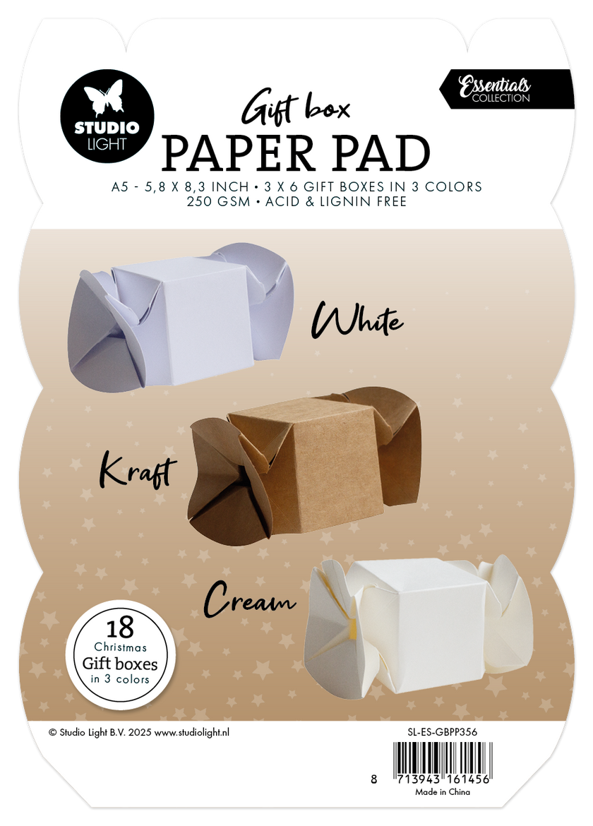 SL Giftbox Paper Pad Candybox Essentials 18 Sheets