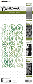 SL Mask Christmas Slimline Swirly Essentials 105x210x1mm 1 PC nr.113