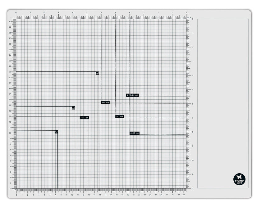 SL Magnetic Glass Mat 4 Magnets Included Essentials 450x350x10mm 1 PC nr.01