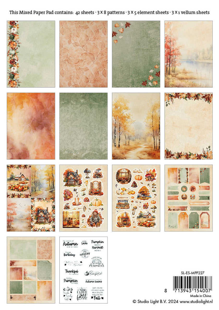 SL Mixed Paper Pad Amazing Autumn Essentials 42 SH