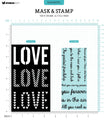 SL Mask & Stamp Love Sentiments Essentials 155x155x3mm 9 PC nr.01