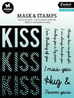 SL Masks & Stamps Kiss Sentiments Essentials 160x155x3mm 8 PC nr.06